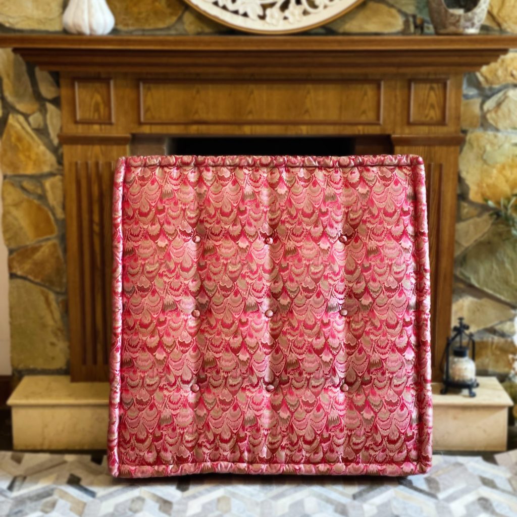 Red French daybed mat