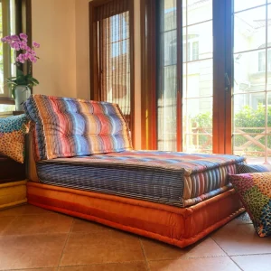 French Daybed Sofa : Lounge Seater + Mat