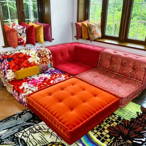 French Daybed Sofa : Set Red