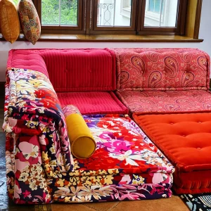 French Daybed Sofa : Set Red