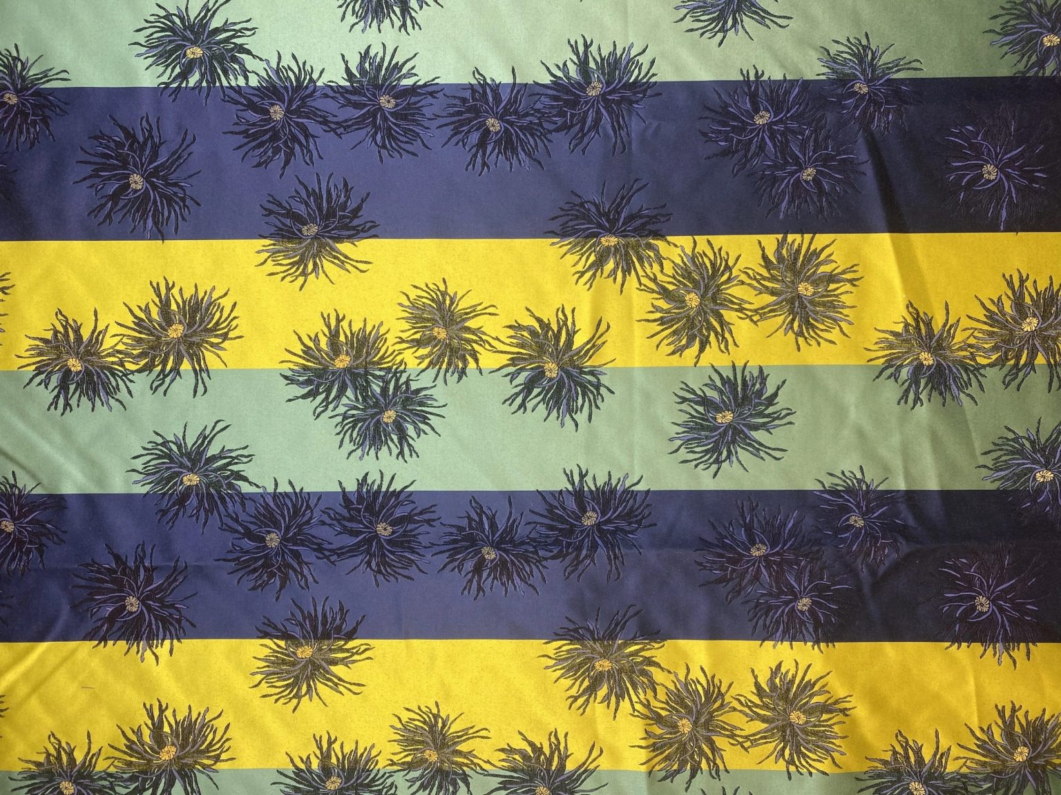 Jacquard Blue and Yellow