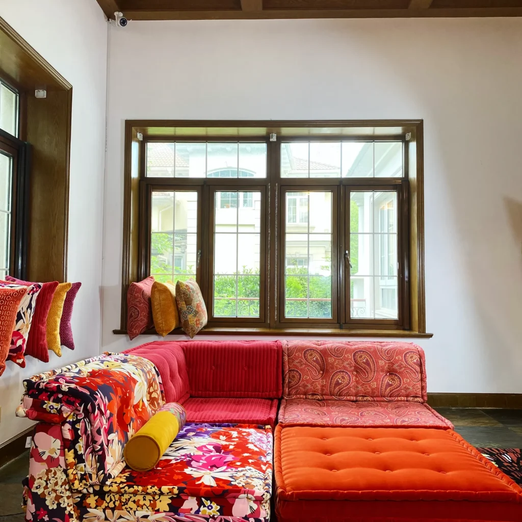 French Daybed Sofa : Set Red