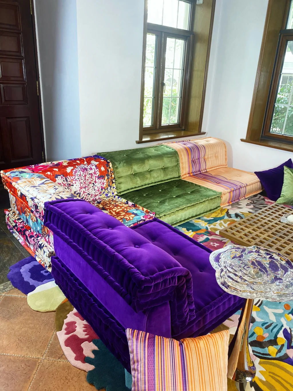 Mahjong Couch Set French daybed Sofa
