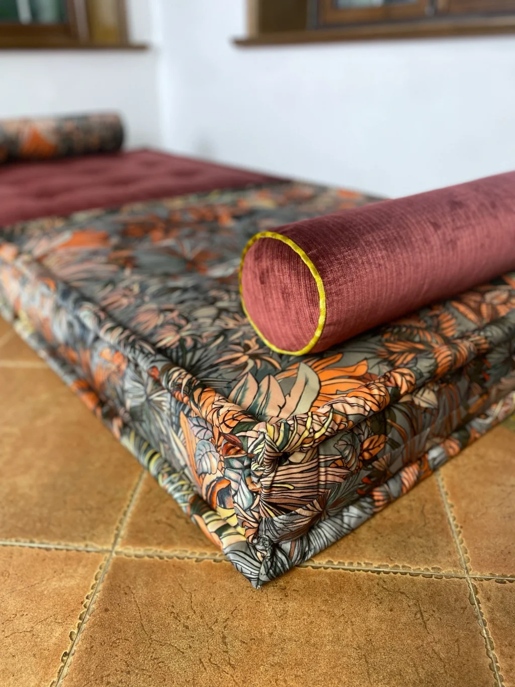 French daybed modular mah jong sofa set