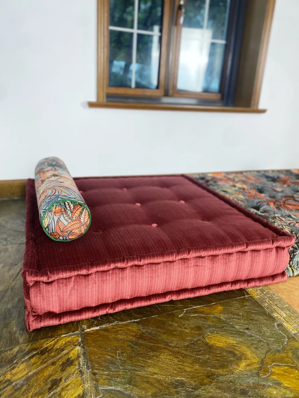French daybed modular mah jong sofa set