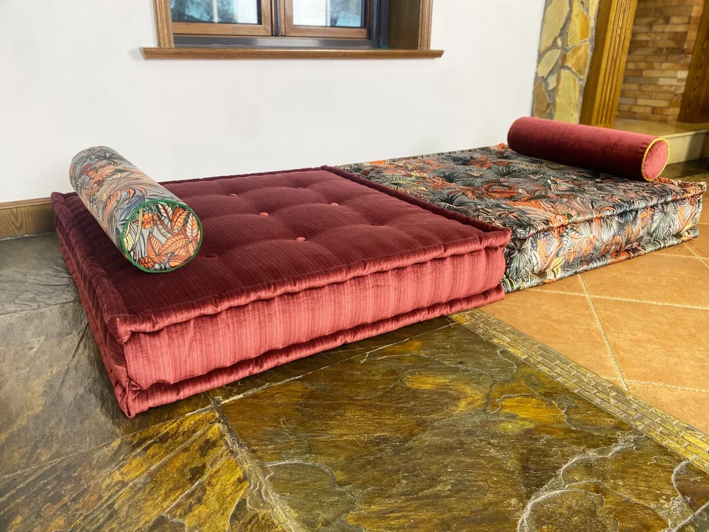 French daybed modular mah jong sofa set