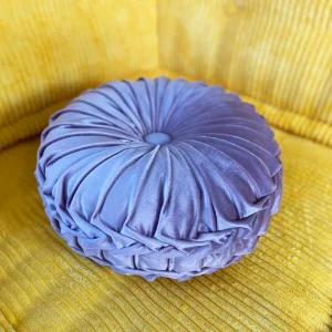 Round pleated pillow : Dusty Rose
