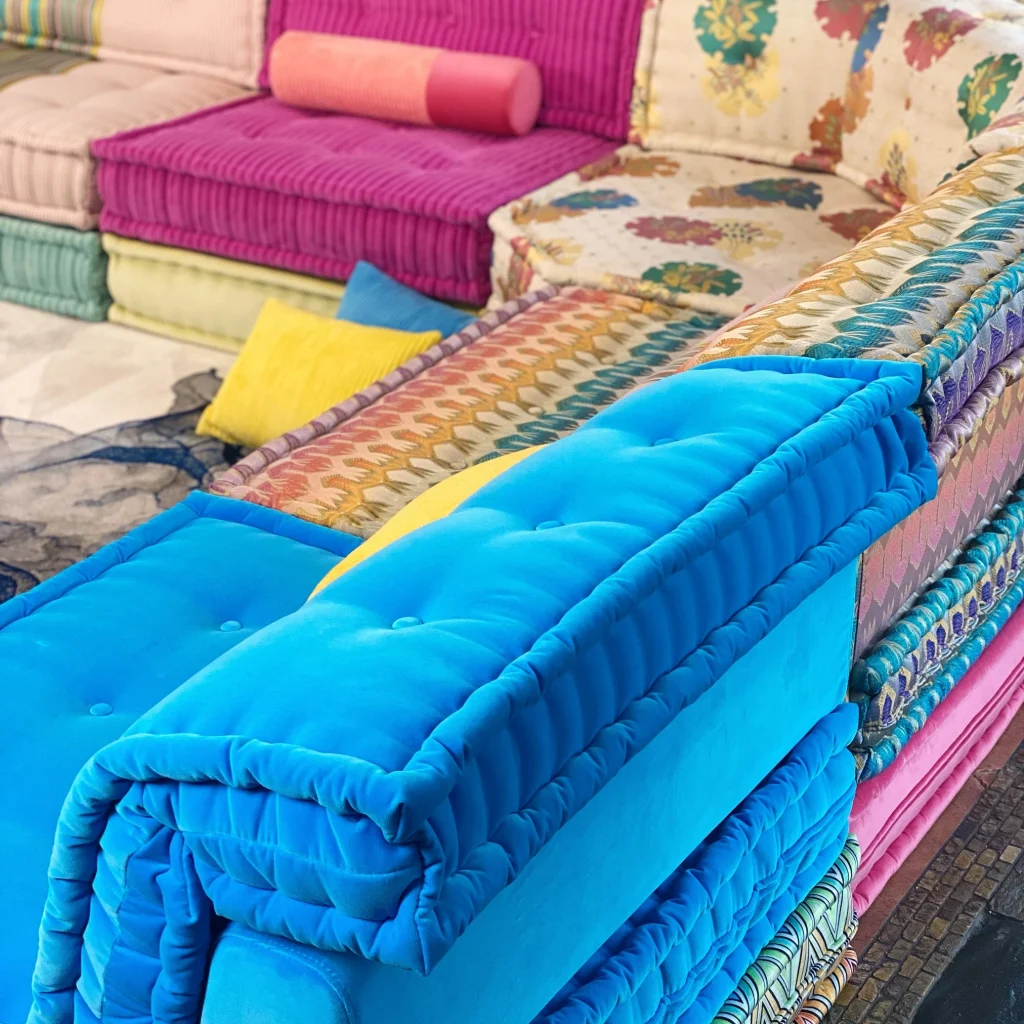 French Mahjong Sofa Daybed Couch Set