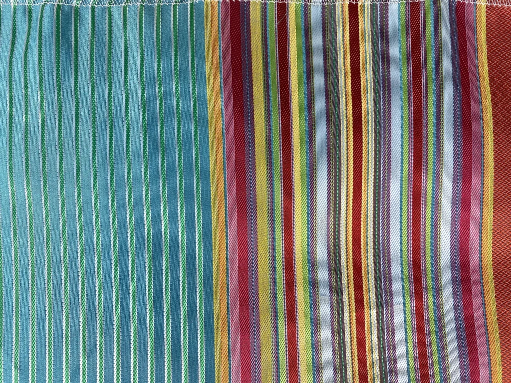 green vertical gradient Missoni fabric