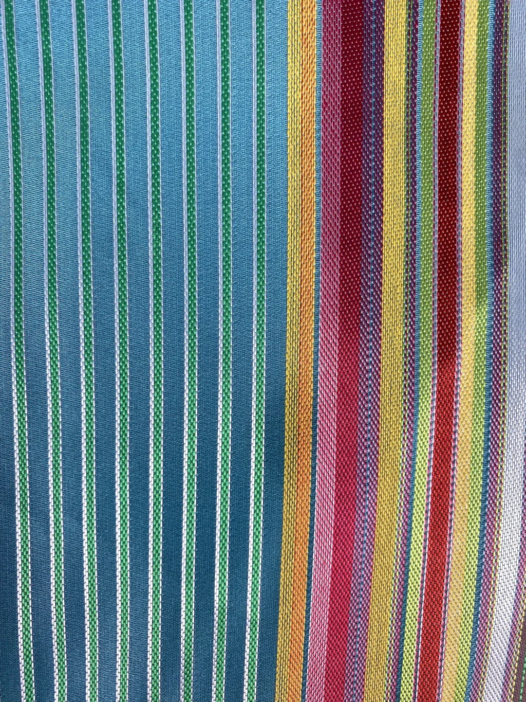 green vertical gradient Missoni fabric