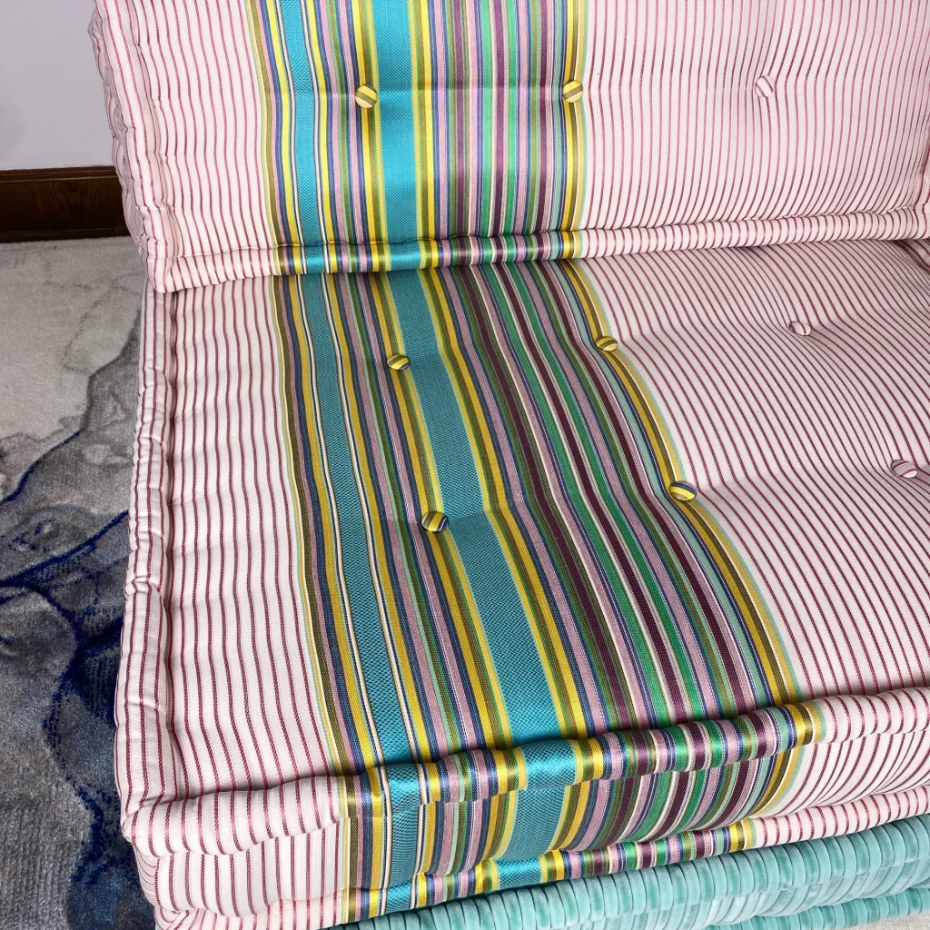 French daybed mah jong sofa single seater and mat