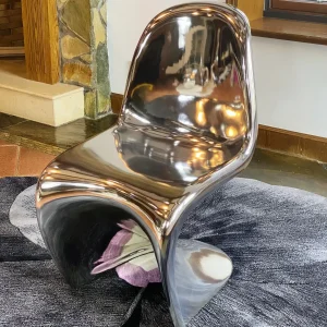 Dining :  Silver Chrome Panton Chair