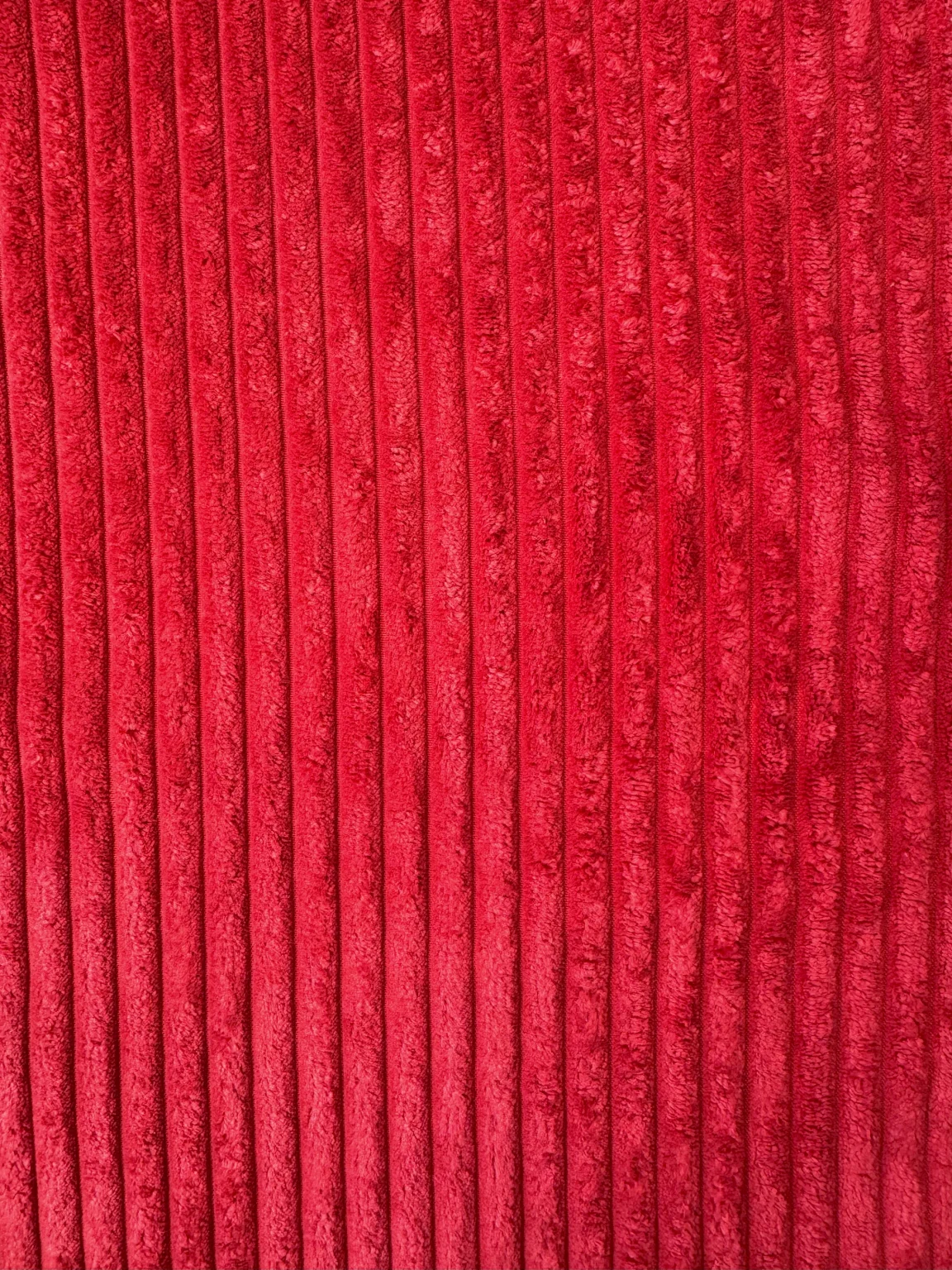 Corduroy hot red