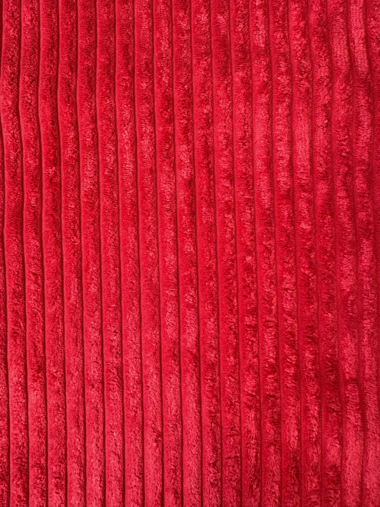 Corduroy hot red