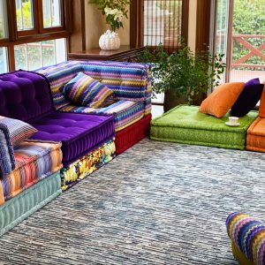 Custom Rug : Blue India Carpet Rug