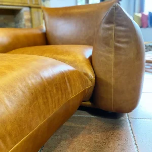 Marenco Seating System : Single seater + ottoman (Top Grain Leather)