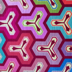 red kenzo digital printed velvet