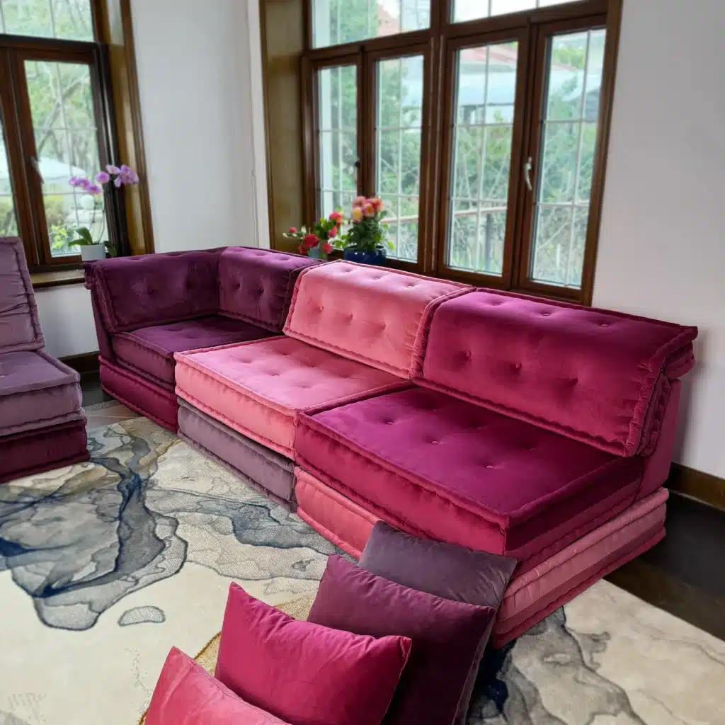 Mah jong daybed sofa couch
