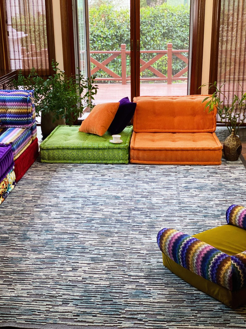 Custom Rug : Blue India Carpet Rug