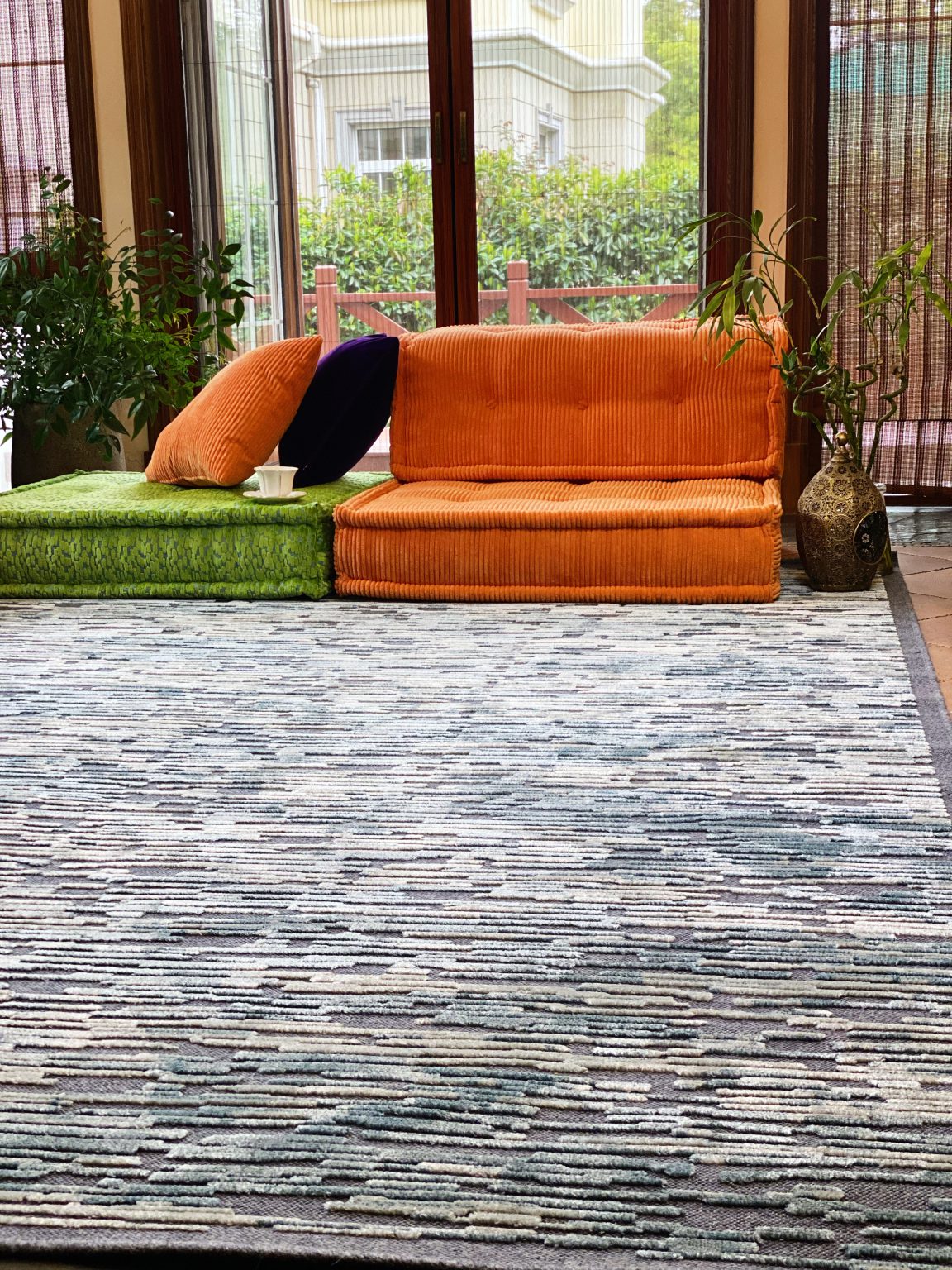 blue indian carpet rug