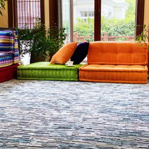 Custom Rug : Blue India Carpet Rug