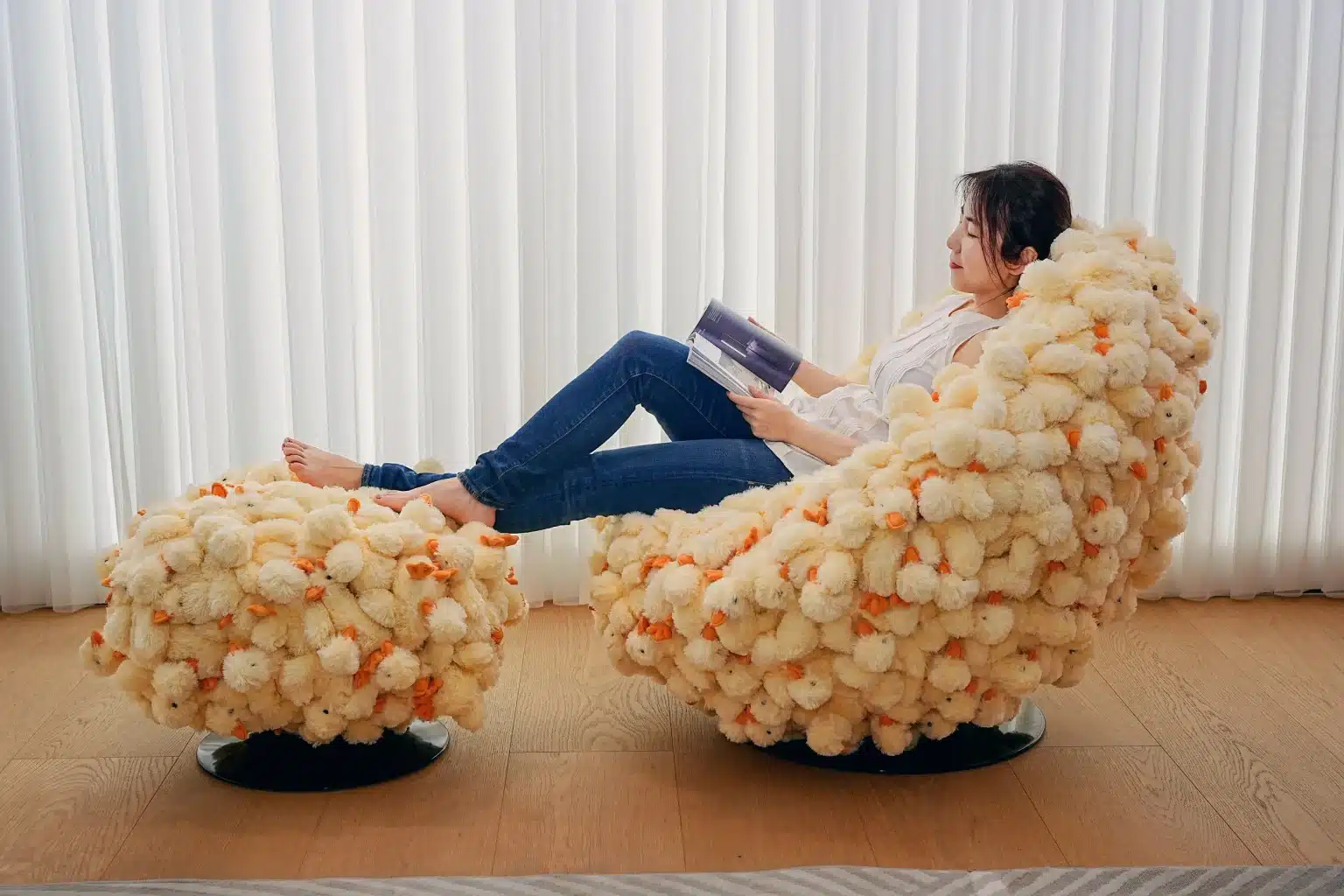 duck egg chair +stool
