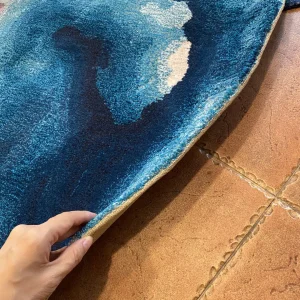 Coast Blue Custom Carpet Rug - New Zealand Wool