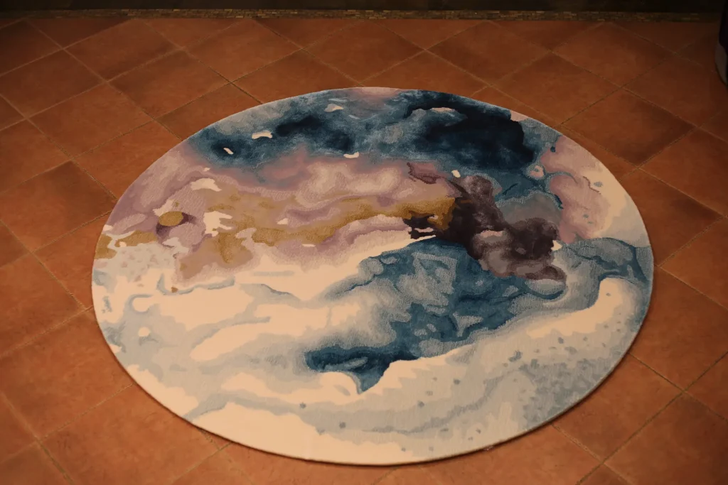 Coast Blue Custom Carpet Rug - New Zealand Wool
