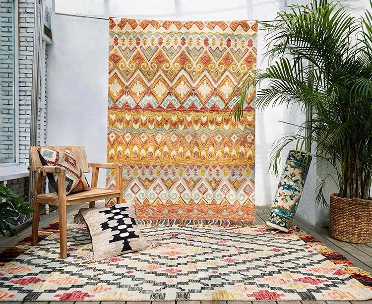 Indian Wool Woven Custom Carpet