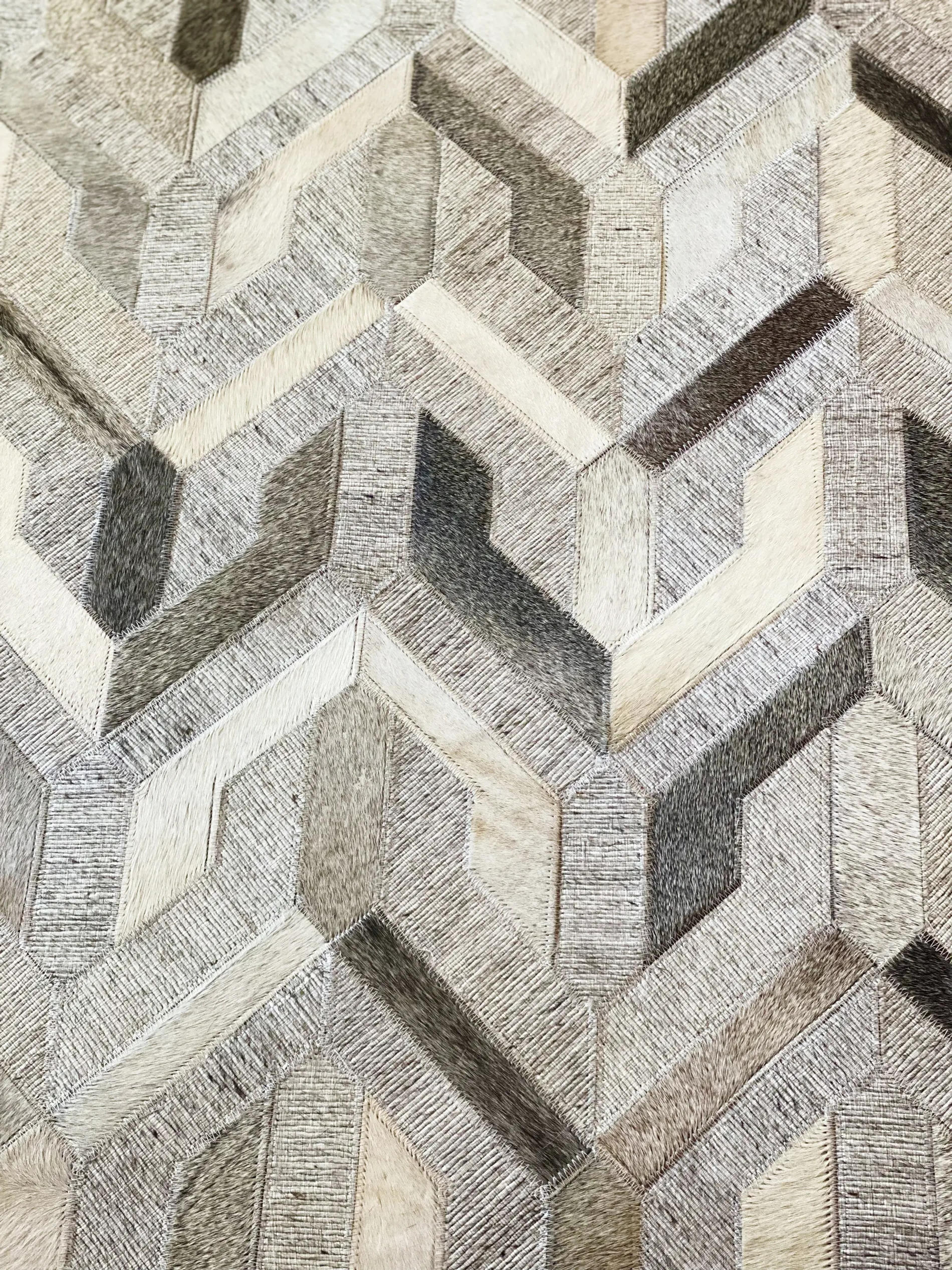 Natural Premium Cowhide Custom Carpet Rug