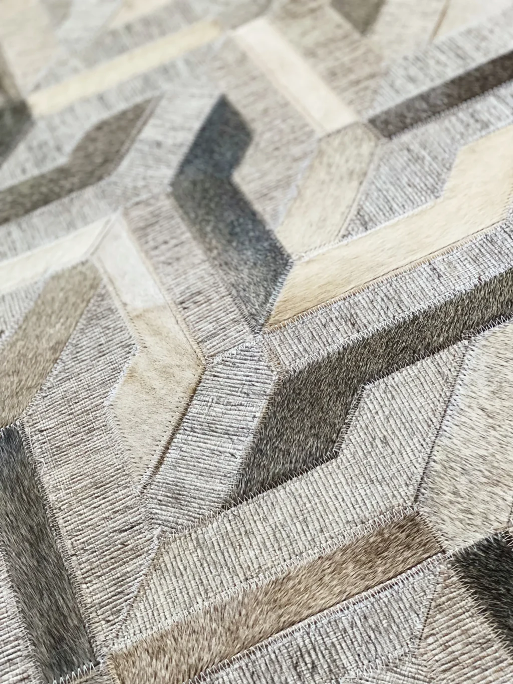 Natural Premium Cowhide Custom Carpet Rug