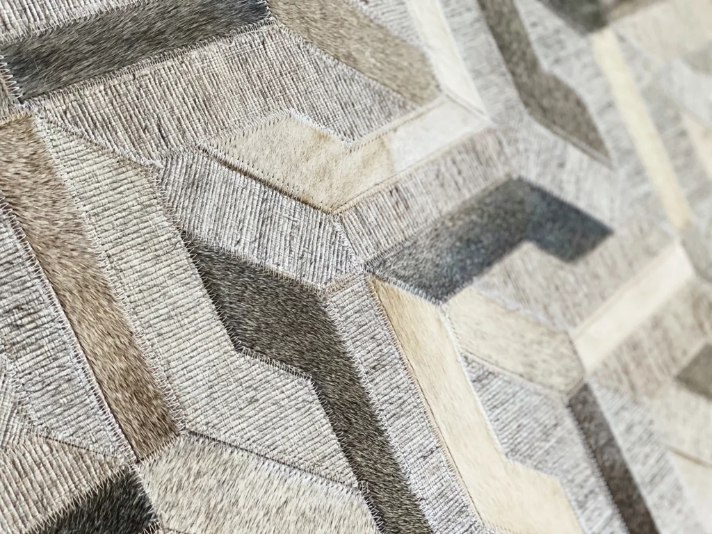 Natural Premium Cowhide Custom Carpet Rug