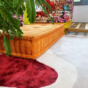 Custom Abstract Waterflow Carpet Rug – New Zealand Wool