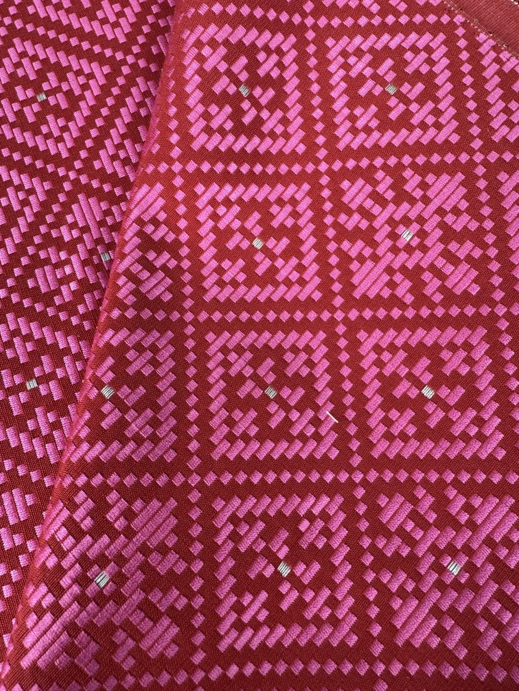 FABRIC COMBO GARNET
