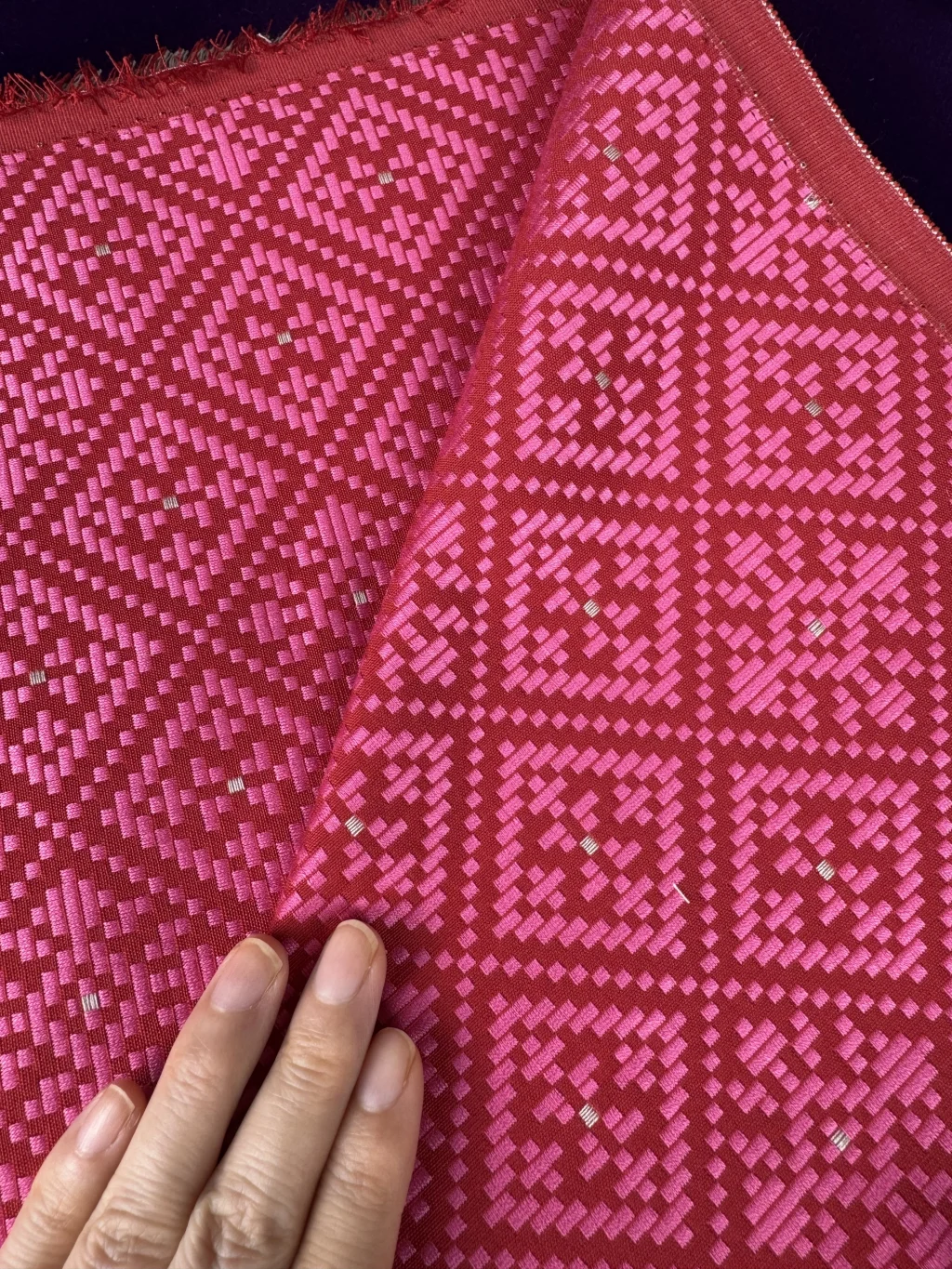FABRIC COMBO GARNET