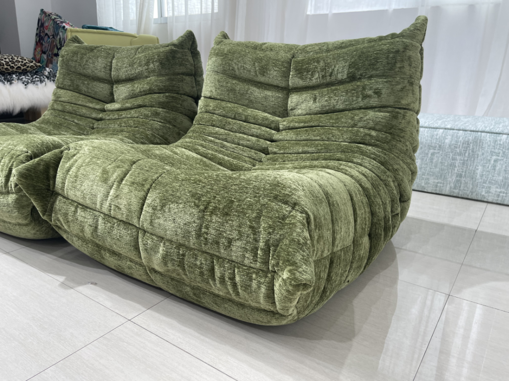 Togo Sectional : Fireside Single Seater Custom Fabric 2