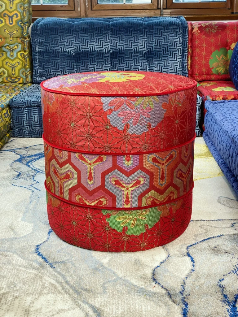 French Daybed Sofa : Red Couch Ottoman