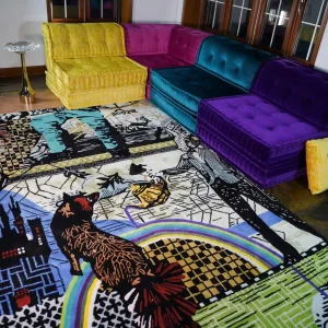 Designer City Fox Wool Rug-New Zealand Wool