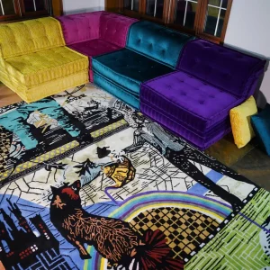 Designer City Fox Wool Rug-New Zealand Wool