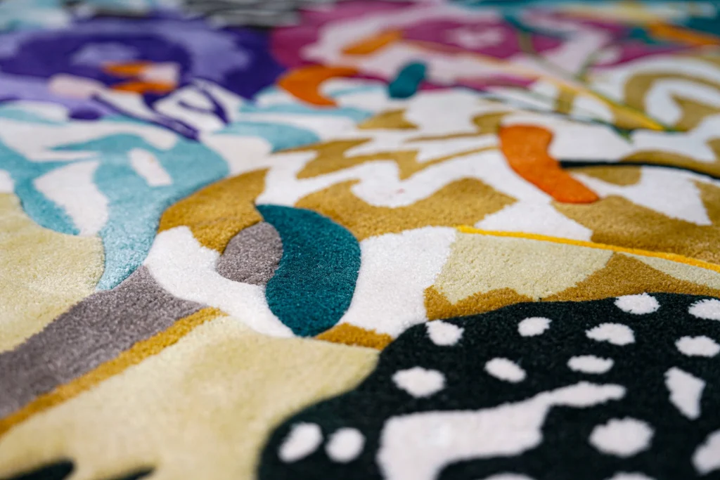 Mah Jong Floral Rug - New Zealand Wool