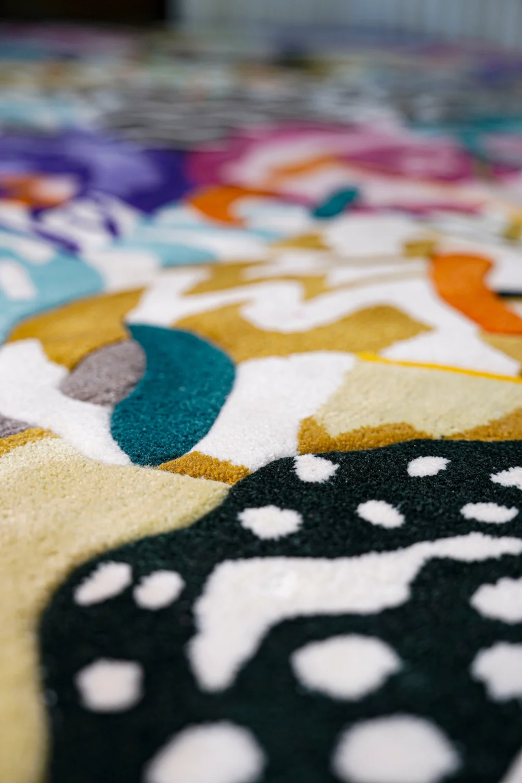 Mah Jong Floral Rug - New Zealand Wool