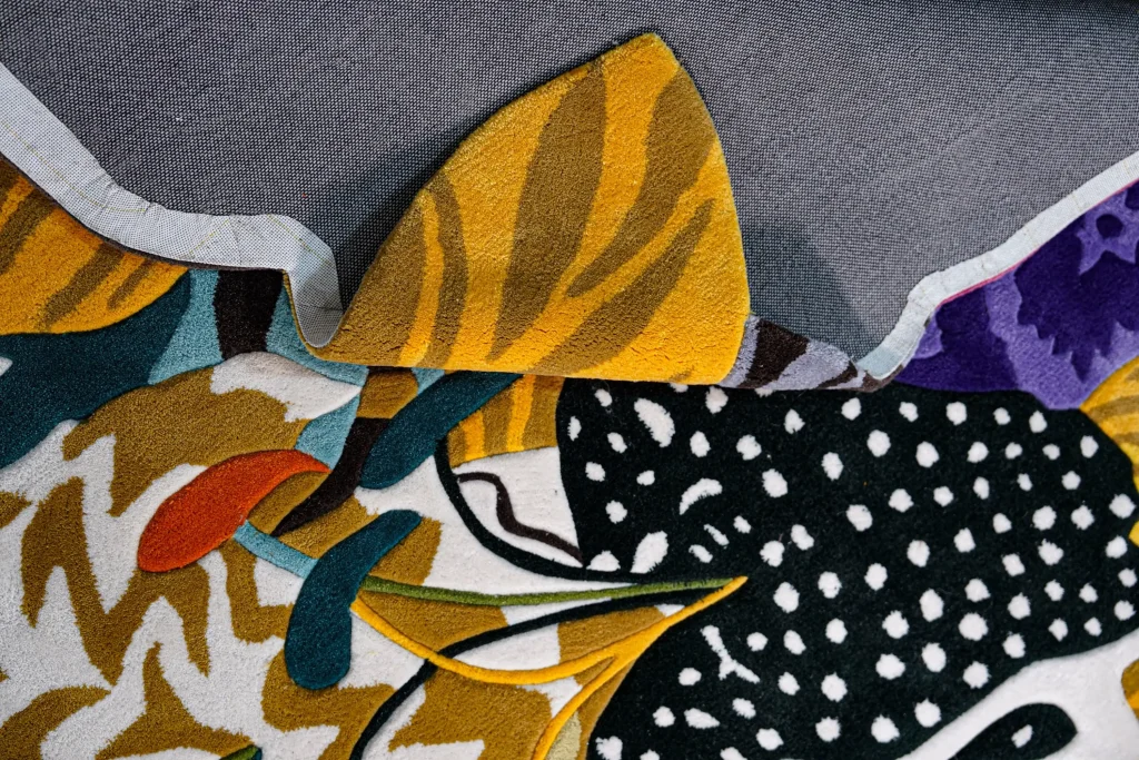 Mah Jong Floral Rug - New Zealand Wool