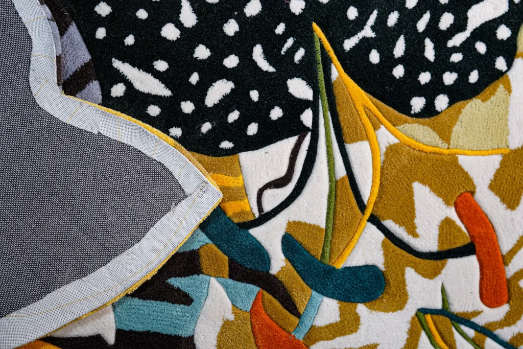 Mah Jong Floral Rug - New Zealand Wool