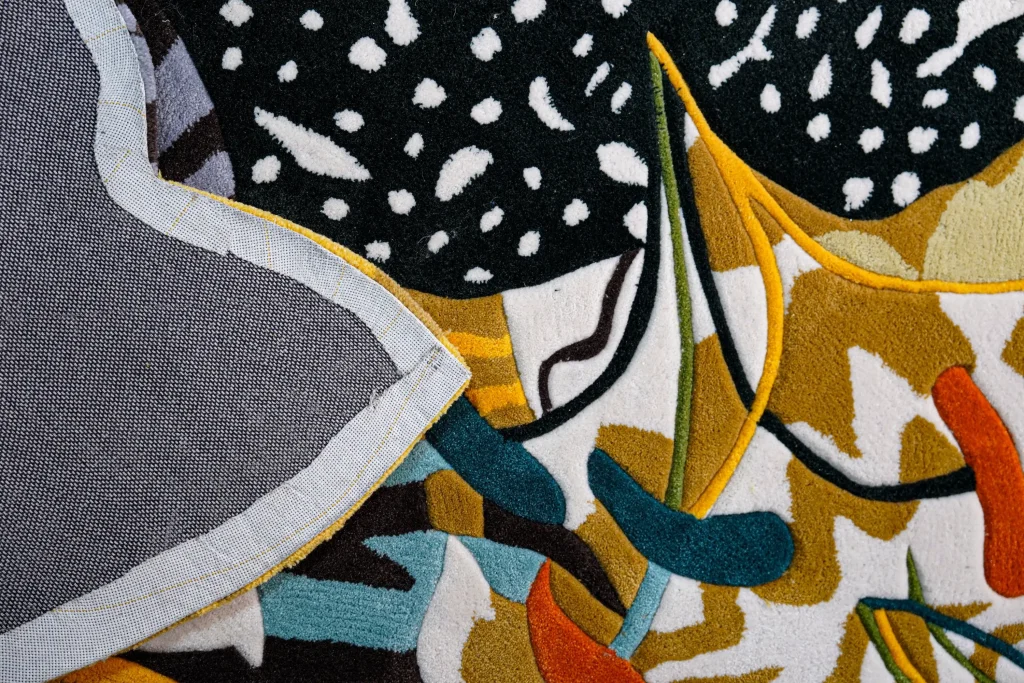 Mah Jong Floral Rug - New Zealand Wool