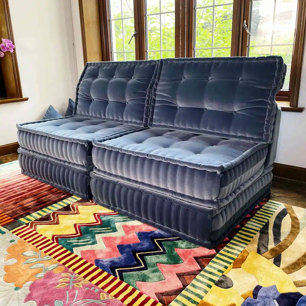 French daybed mah jong sofa set, Serena