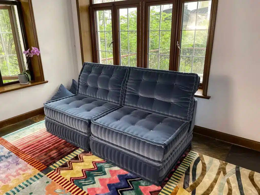 French daybed mah jong sofa set, Serena
