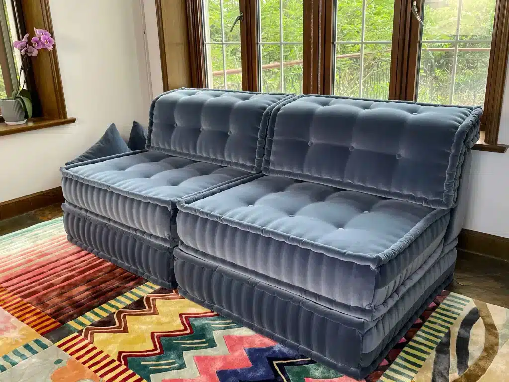 French daybed mah jong sofa set, Serena