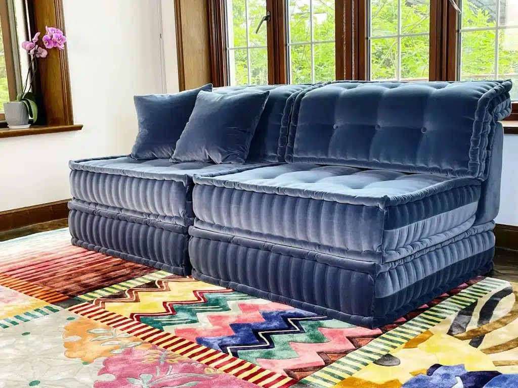 French daybed mah jong sofa set, Serena