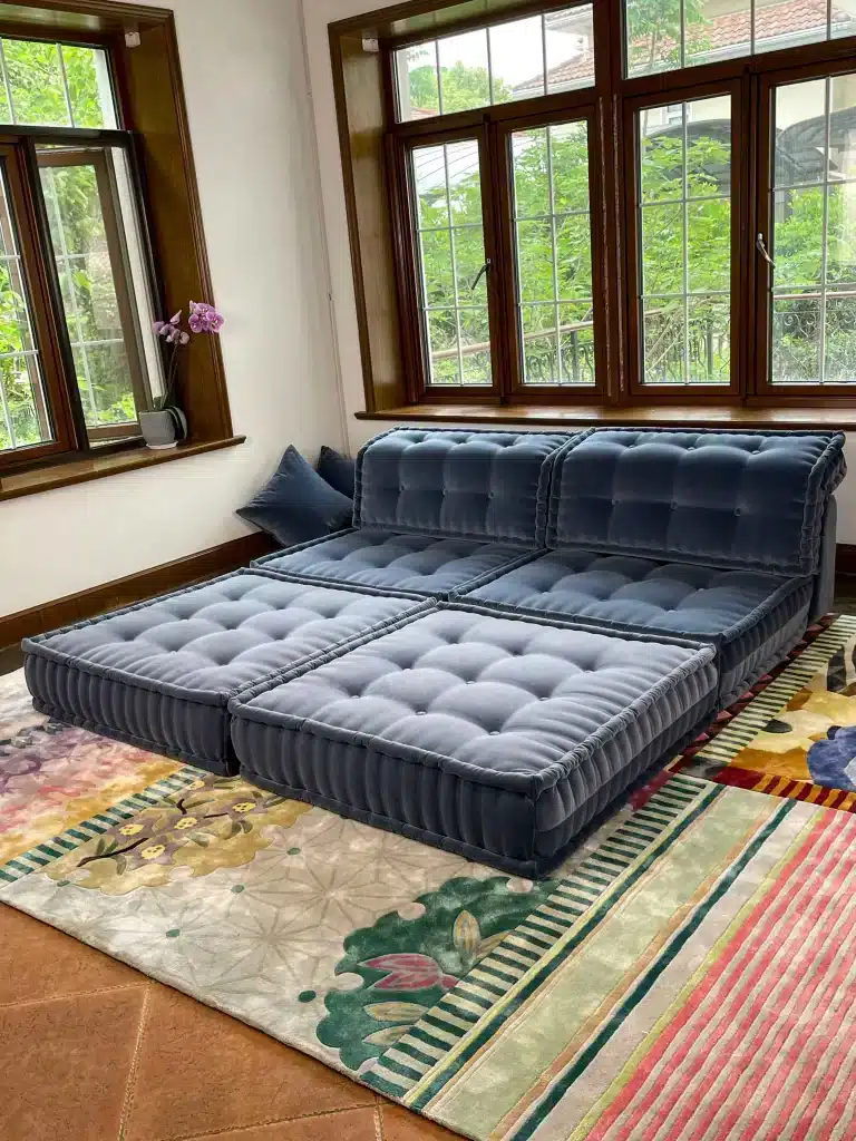 French daybed mah jong sofa set, Serena