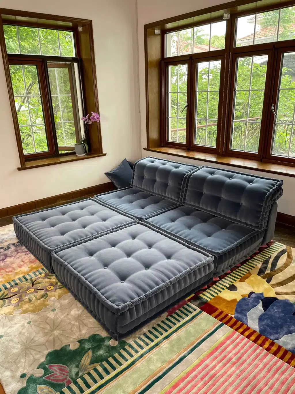 French daybed mah jong sofa set, Serena